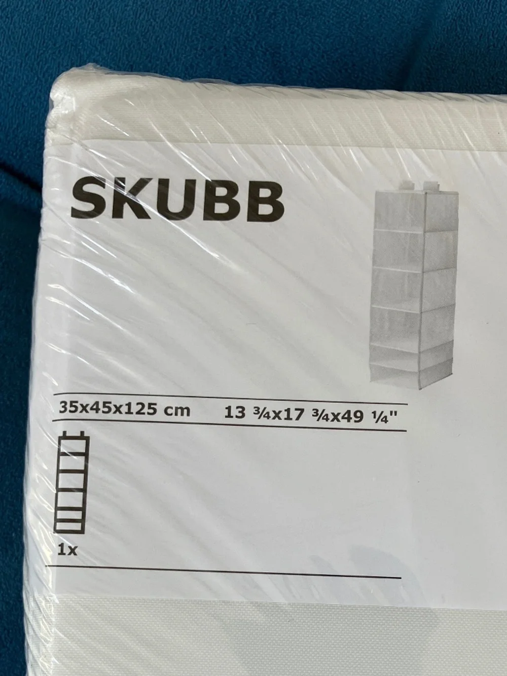 IKEA SKUBB Closet Organizer with 6 Compartments Storage White 403.000.49